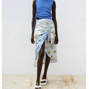 Zara Patchwork Print Patel Skirt